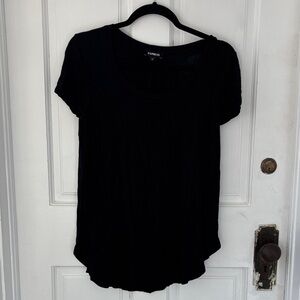 Express Black Short Sleeve Tee
